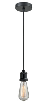 Edison One Light Mini Pendant in Matte Black (405|100BK-10BK-1BK)