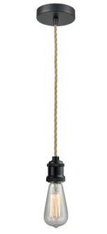 Edison One Light Mini Pendant in Matte Black (405|100BK-10RE-1BK)