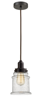 Whitney One Light Mini Pendant in Oil Rubbed Bronze (405|100OB-10BR-0H-OB-G184)