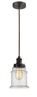 Edison One Light Mini Pendant in Oil Rubbed Bronze (405|100OB-10BR-1H-OB-G184)