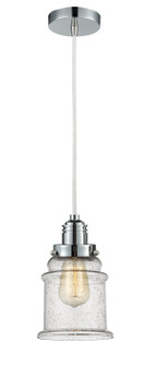Winchester One Light Mini Pendant in Polished Chrome (405|100PC-10W-2H-PC-G184)