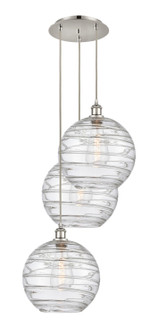 Ballston Three Light Pendant in Polished Nickel (405|113B-3P-PN-G1213-12)