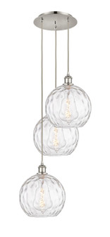 Ballston Three Light Pendant in Polished Nickel (405|113B-3P-PN-G1215-10)
