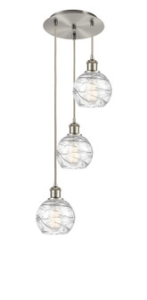 Ballston Three Light Pendant in Brushed Satin Nickel (405|113B-3P-SN-G1213-6)