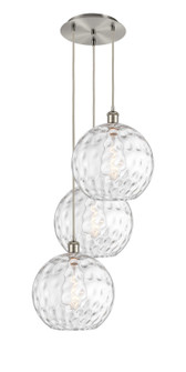 Ballston Three Light Pendant in Brushed Satin Nickel (405|113B-3P-SN-G1215-12)