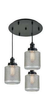 Edison Six Light Pendant in Matte Black (405|116BK-10BK-1H-BK-G262)
