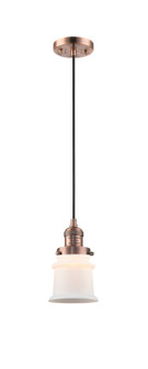 Franklin Restoration LED Mini Pendant in Antique Copper (405|201C-AC-G181S-LED)
