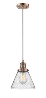 Franklin Restoration LED Mini Pendant in Antique Copper (405|201C-AC-G44-LED)