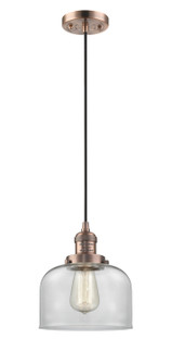 Franklin Restoration LED Mini Pendant in Antique Copper (405|201C-AC-G72-LED)