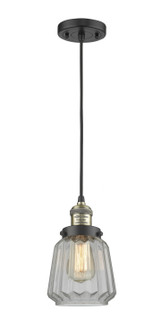 Franklin Restoration One Light Mini Pendant in Black Antique Brass (405|201C-BAB-G142)