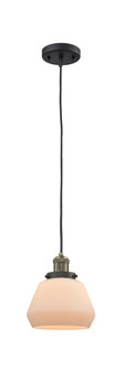Franklin Restoration One Light Mini Pendant in Black Antique Brass (405|201C-BAB-G171)