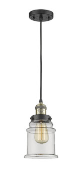 Franklin Restoration One Light Mini Pendant in Black Antique Brass (405|201C-BAB-G182)