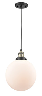 Franklin Restoration LED Mini Pendant in Black Antique Brass (405|201C-BAB-G201-10-LED)