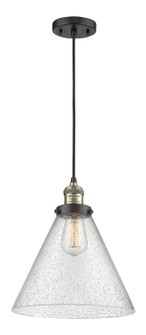 Franklin Restoration LED Pendant in Black Antique Brass (405|201C-BAB-G44-L)