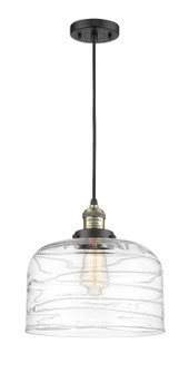 Franklin Restoration LED Mini Pendant in Black Antique Brass (405|201C-BAB-G713-L-LED)