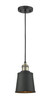 Franklin Restoration One Light Mini Pendant in Black Antique Brass (405|201C-BAB-M9-AB)