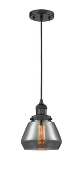 Franklin Restoration One Light Mini Pendant in Matte Black (405|201C-BK-G173)