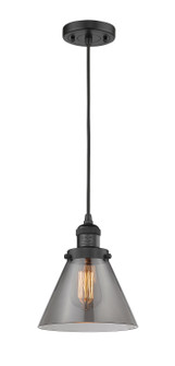 Franklin Restoration One Light Mini Pendant in Matte Black (405|201C-BK-G43)