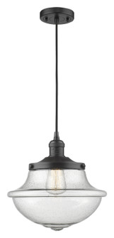 Franklin Restoration One Light Mini Pendant in Matte Black (405|201C-BK-G544)
