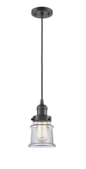 Franklin Restoration One Light Mini Pendant in Oil Rubbed Bronze (405|201C-OB-G182S)