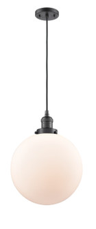 Franklin Restoration One Light Mini Pendant in Oil Rubbed Bronze (405|201C-OB-G201-12)