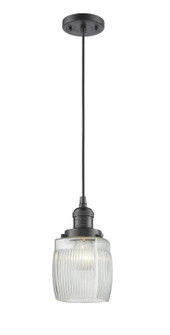 Franklin Restoration LED Mini Pendant in Oil Rubbed Bronze (405|201C-OB-G302-LED)