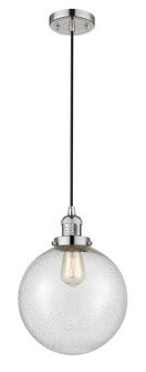 Franklin Restoration One Light Mini Pendant in Polished Nickel (405|201C-PN-G204-10)