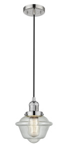 Franklin Restoration One Light Mini Pendant in Polished Nickel (405|201C-PN-G534)