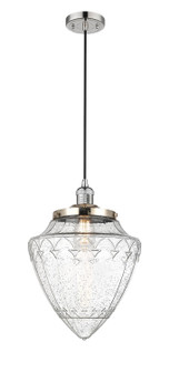Franklin Restoration One Light Mini Pendant in Polished Nickel (405|201C-PN-G664-12)