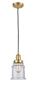 Franklin Restoration LED Mini Pendant in Satin Gold (405|201C-SG-G184-LED)