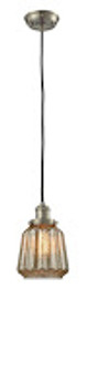 Franklin Restoration One Light Mini Pendant in Brushed Satin Nickel (405|201C-SN-G146)