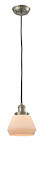 Franklin Restoration One Light Mini Pendant in Brushed Satin Nickel (405|201C-SN-G171)
