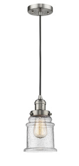 Franklin Restoration LED Mini Pendant in Brushed Satin Nickel (405|201C-SN-G184-LED)
