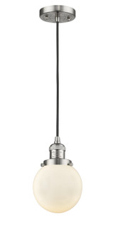 Franklin Restoration LED Mini Pendant in Brushed Satin Nickel (405|201C-SN-G201-6-LED)