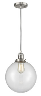 Franklin Restoration One Light Mini Pendant in Brushed Satin Nickel (405|201C-SN-G202-10)