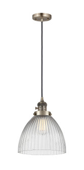 Franklin Restoration One Light Mini Pendant in Antique Brass (405|201CSW-AB-G222)