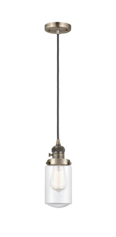 Franklin Restoration One Light Mini Pendant in Antique Brass (405|201CSW-AB-G312)