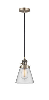 Franklin Restoration One Light Mini Pendant in Antique Brass (405|201CSW-AB-G62)