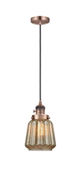 Franklin Restoration One Light Mini Pendant in Antique Copper (405|201CSW-AC-G146)