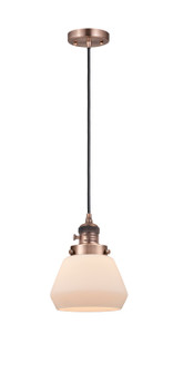 Franklin Restoration One Light Mini Pendant in Antique Copper (405|201CSW-AC-G171)