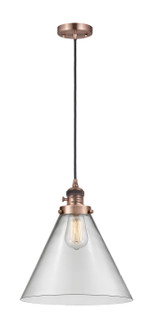 Franklin Restoration LED Pendant in Antique Copper (405|201CSW-AC-G42-L-LED)