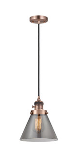Franklin Restoration One Light Mini Pendant in Antique Copper (405|201CSW-AC-G43)