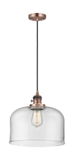 Franklin Restoration One Light Mini Pendant in Antique Copper (405|201CSW-AC-G72-L)