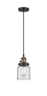 Franklin Restoration LED Mini Pendant in Black Antique Brass (405|201CSW-BAB-G52-LED)