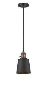 Franklin Restoration One Light Mini Pendant in Black Antique Brass (405|201CSW-BAB-M9-BK)