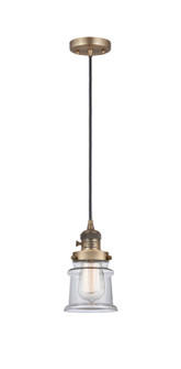 Franklin Restoration One Light Mini Pendant in Brushed Brass (405|201CSW-BB-G182S)