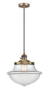 Franklin Restoration One Light Mini Pendant in Brushed Brass (405|201CSW-BB-G542)