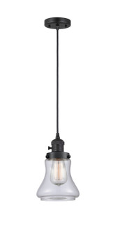Franklin Restoration One Light Mini Pendant in Matte Black (405|201CSW-BK-G192)