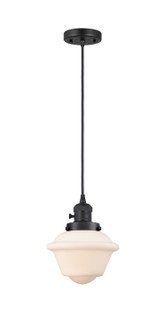 Franklin Restoration One Light Mini Pendant in Matte Black (405|201CSW-BK-G531)