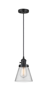Franklin Restoration One Light Mini Pendant in Matte Black (405|201CSW-BK-G62)